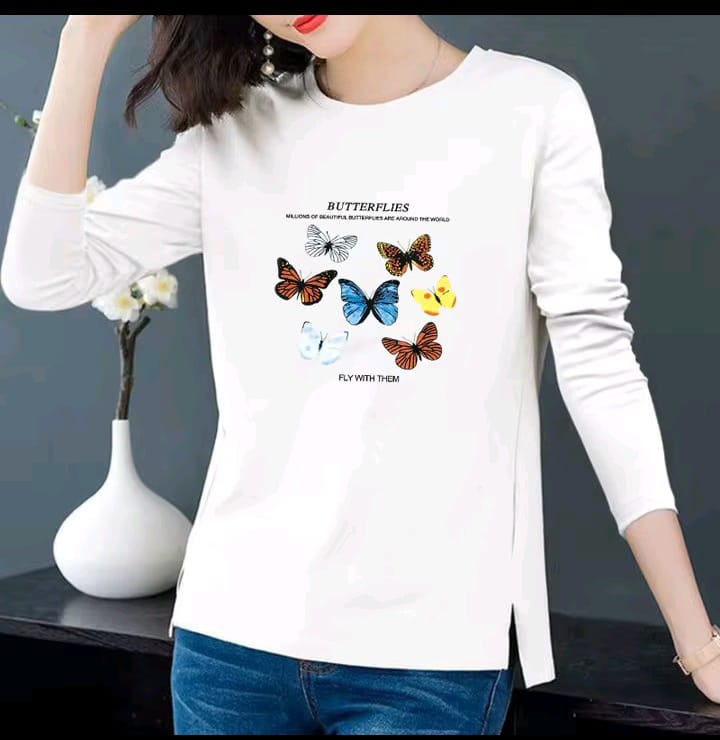 "100% Cotton Spring Summer T-Shirt | Pure Cotton Loose Fit Round Neck Long Cover Split Body Tee for Men"