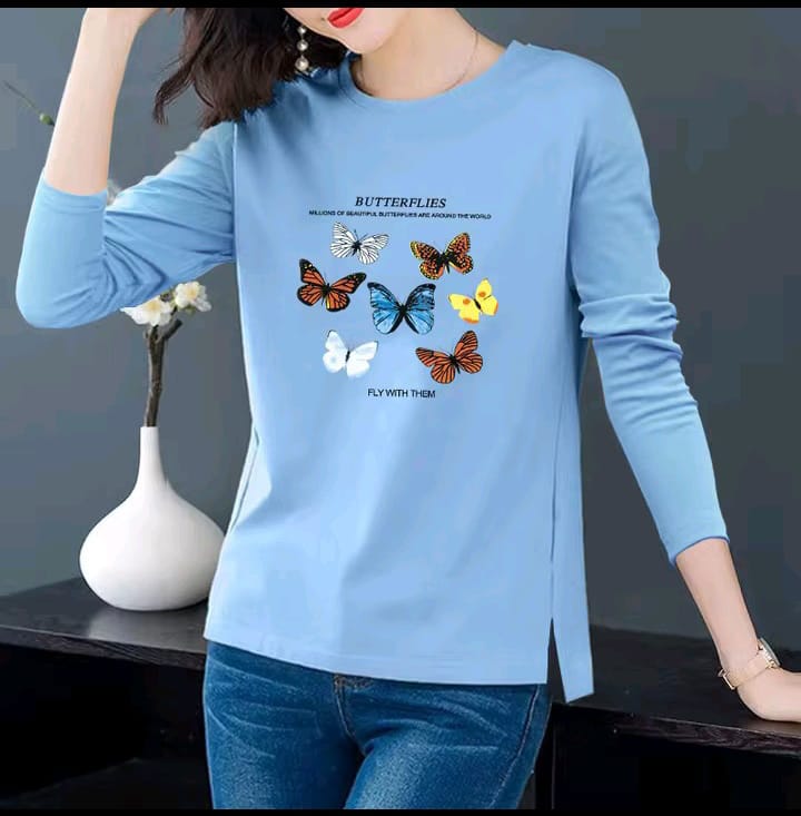 "100% Cotton Spring Summer T-Shirt | Pure Cotton Loose Fit Round Neck Long Cover Split Body Tee for Men"