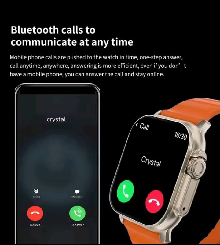 T900 U2 Smart Watch – Bluetooth | NFC | GPS | Wireless Charging | Unisex