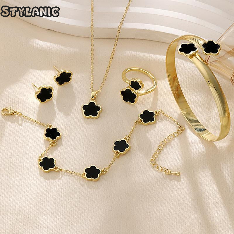Gold Plated Necklace And Bracelet Set