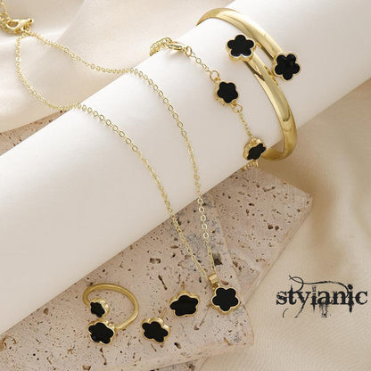 Gold Plated Necklace And Bracelet Set